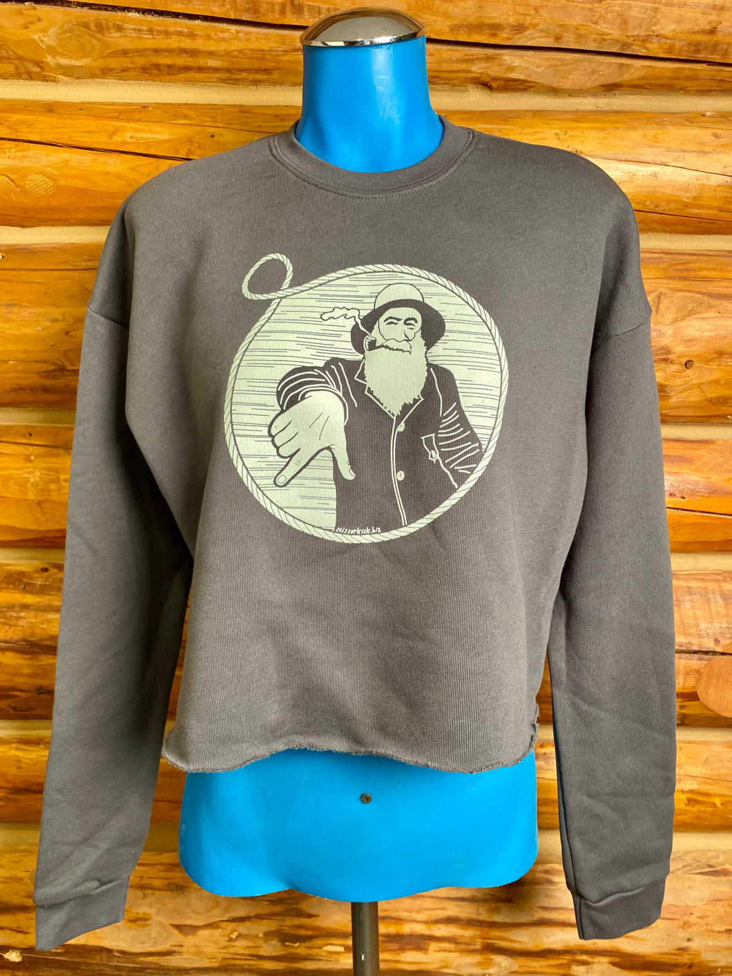 Women’s Asphalt Captain Doug Crop Sweatshirt