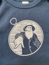 Dusty Blue Captain Doug Baby Onesie