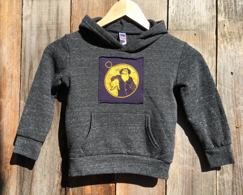 Toddler Charcoal Captain Doug Patch Pullover Hoodie